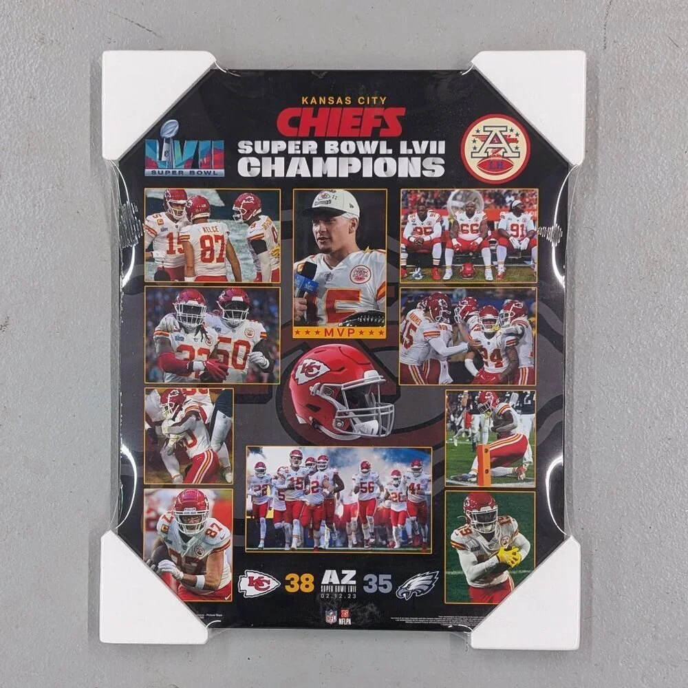 Kansas City Chiefs Super Bowl LVII & LVIII Championships Plaques - Picture 2 of 5